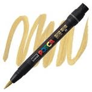 MARCADOR POSCA PCF-350 PINCEL ORO