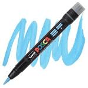 MARCADOR POSCA PCF-350 PINCEL AZUL CLARO
