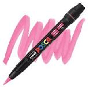 MARCADOR POSCA PCF-350 PINCEL ROSADO