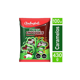 BOLSA CARAMELOS AMBROSOLI ARBOLITO MENTA-CHOCO  430GRS
