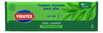 TRAPERO HUMEDO VIRUTEX PUREZA HERBAL X 10 UNIDADES ( CA ) 1