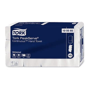 TOALLA CONTINUA TORK PEAKSERVE UNIVERSAL 12 X 410 HOJAS