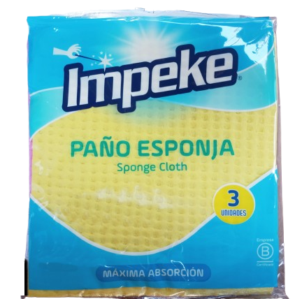 PAÑO ESPONJA IMPEKE X 3 UNIDADES ( CA ) 1