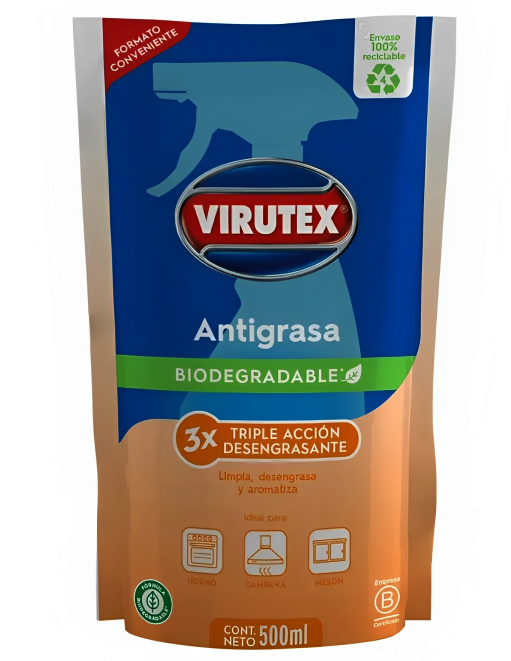 ANTIGRASA VIRUTEX DOYPACK 500 ml. ( CA ) 1