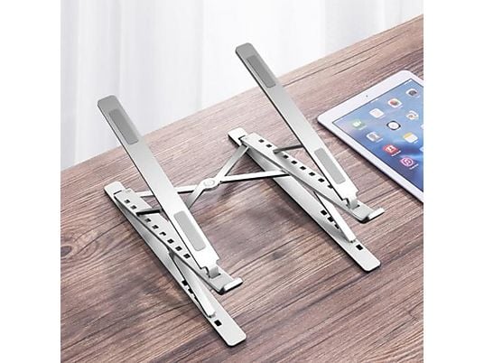 SOPORTE PARA LAPTOP Y TABLET 6 POSIC. TECMASTER 15,6'' 3.5KG PLATEADO  1