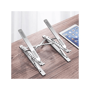 SOPORTE PARA LAPTOP Y TABLET 6 POSIC. TECMASTER 15,6'' 3.5KG PLATEADO 