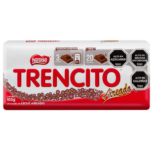 CHOCOLATE EN BARRA TRENCITO NESTLE AIREADO 105GRS 1