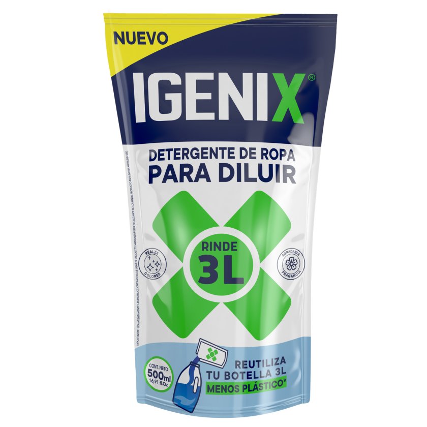 DETERGENTE LIQUIDO  IGENIX 500ML. 1