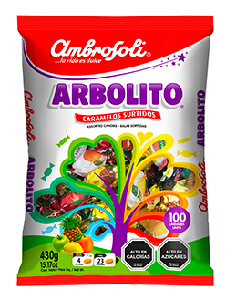 BOLSA CARAMELOS AMBROSOLI ARBOLITO SURTIDOS 430 GRS 1