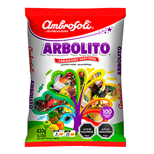BOLSA CARAMELOS AMBROSOLI ARBOLITO SURTIDOS 430 GRS