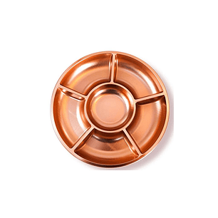 BANDEJA COCKTAIL GLAM METAL COBRE 3UNID.