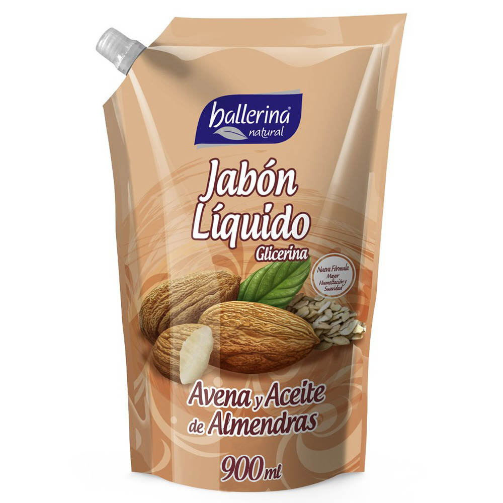 JABON LIQUIDO BALLERINA 750 ML DOYPACK AVENA Y A. DE ALMENDRAS 1