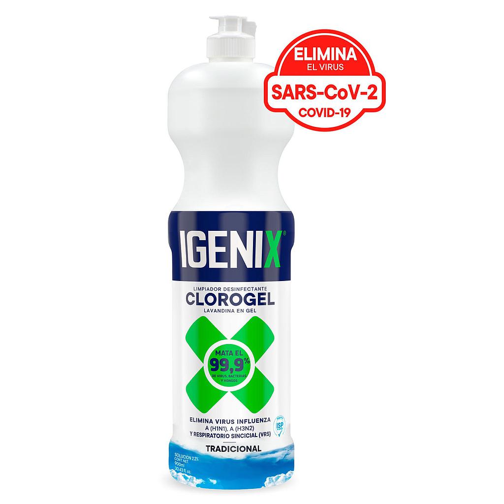 LIMPIADOR IGENIX VIRGINIA CLOROGEL 900 ml TRADICIONAL ( CA ) 1