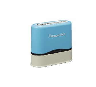 TIMBRE XSTAMPER QUIX NAME QN41 TINTA NEGRA 9.5X46mm COLOR AZUL 1