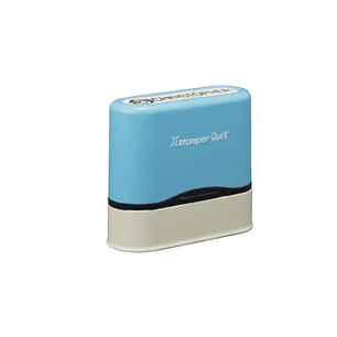 TIMBRE XSTAMPER QUIX NAME QN41 TINTA NEGRA 9.5X46mm COLOR AZUL