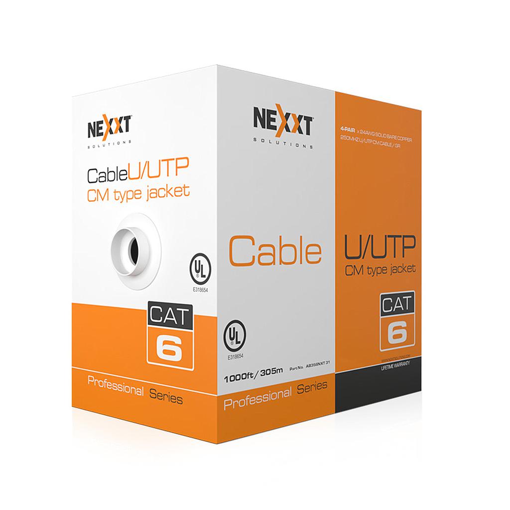 CAJA CABLE  RED NEXXT CAT6 X 305 mts GRIS AB356NXT31 1