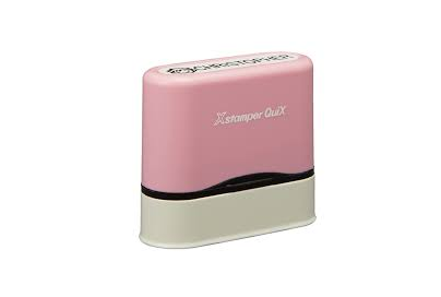  TIMBRE XSTAMPER QUIX NAME QN41 TINTA NEGRA 9.5X46mm COLOR ROSA 1