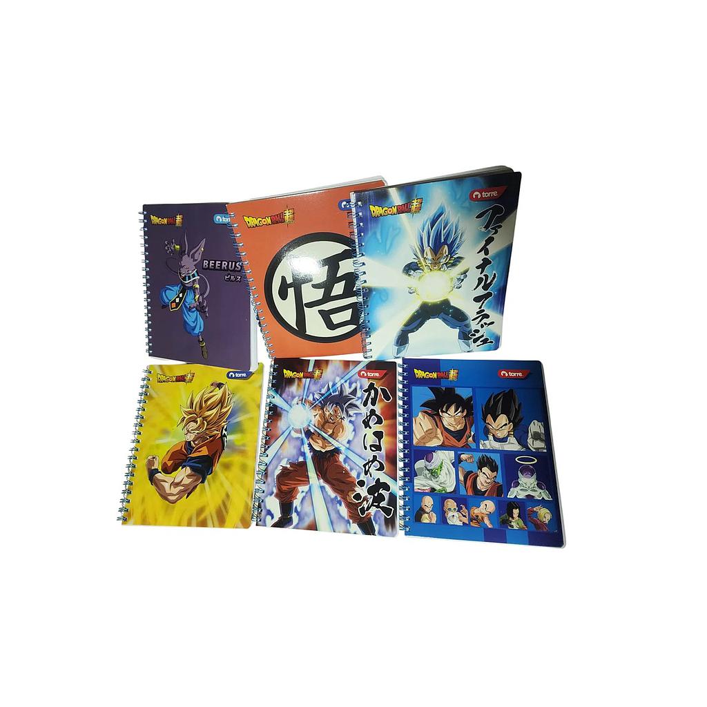 CUADERNO TORRE UNIV. CLASICO 7mm 100 Hjs DRAGON BALL Z 1