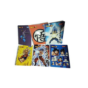 CUADERNO TORRE UNIV. CLASICO 7mm 100 Hjs DRAGON BALL Z