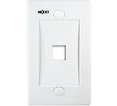 FACE PLATE SIMPLE NEXXT 1PTO RJ-45 BLANCO 1