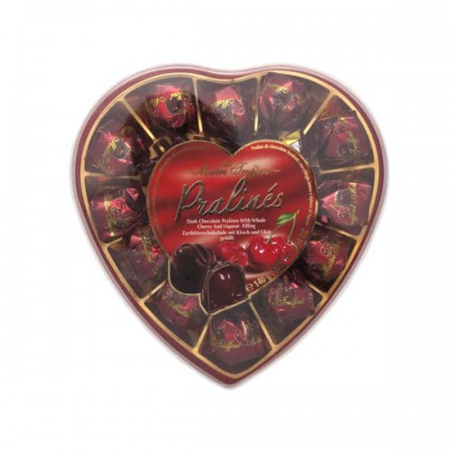 ESTUCHE CORAZON BOMBONES CHERRY MAITRE TRUFFOUT  140GRS. 1