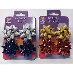 SET 4 CINTA DE REGALO VILLAGE NAV PEQUEÑA