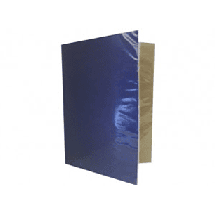 CARPETA PLASTIFICADA COLOR AZUL ( CH )