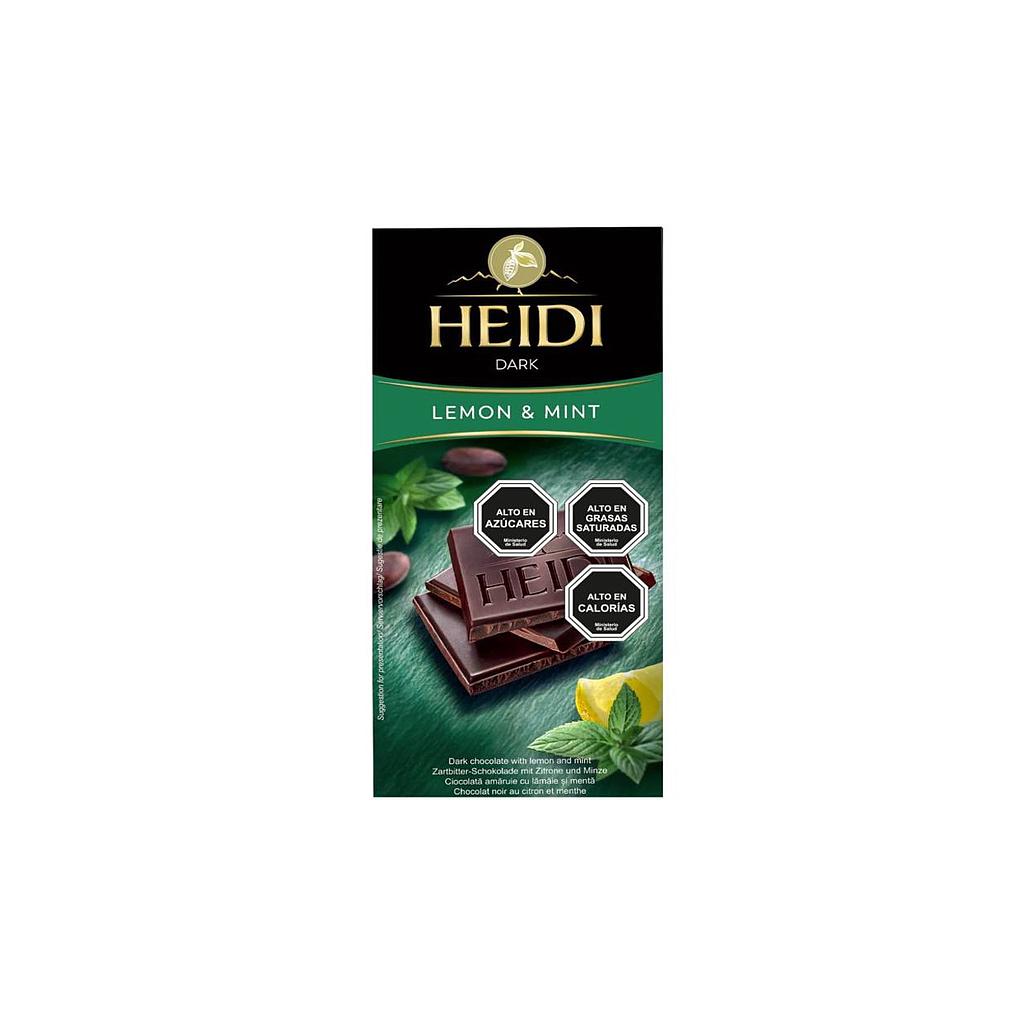 CHOCOLATE TABLETA HEIDI DARK MINT LEMON 80GRS. 1