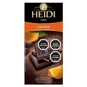 CHOCOLATE TABLETA HEIDI DARK ORANGE 80GRS.