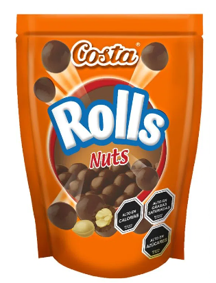 CHOCOLATE COSTA ROLLS CROCANTE NUTS 150 GRS. 1