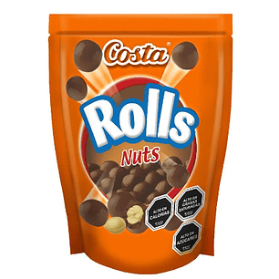CHOCOLATE COSTA ROLLS CROCANTE NUTS 150 GRS.