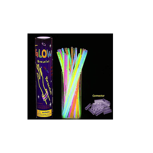 PULSERA LIGHT STICK TUBO 50 UNID.