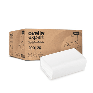 TOALLA INTERFOLIADA OVELLA EXPERT DOBLE HOJA 200 Uds. ( CA )