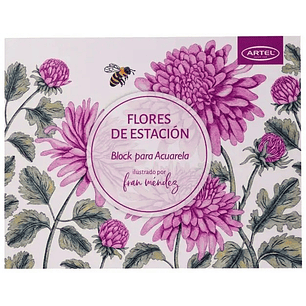 BLOCK PARA COLOREAR ARTEL FLORES DE ESTACION