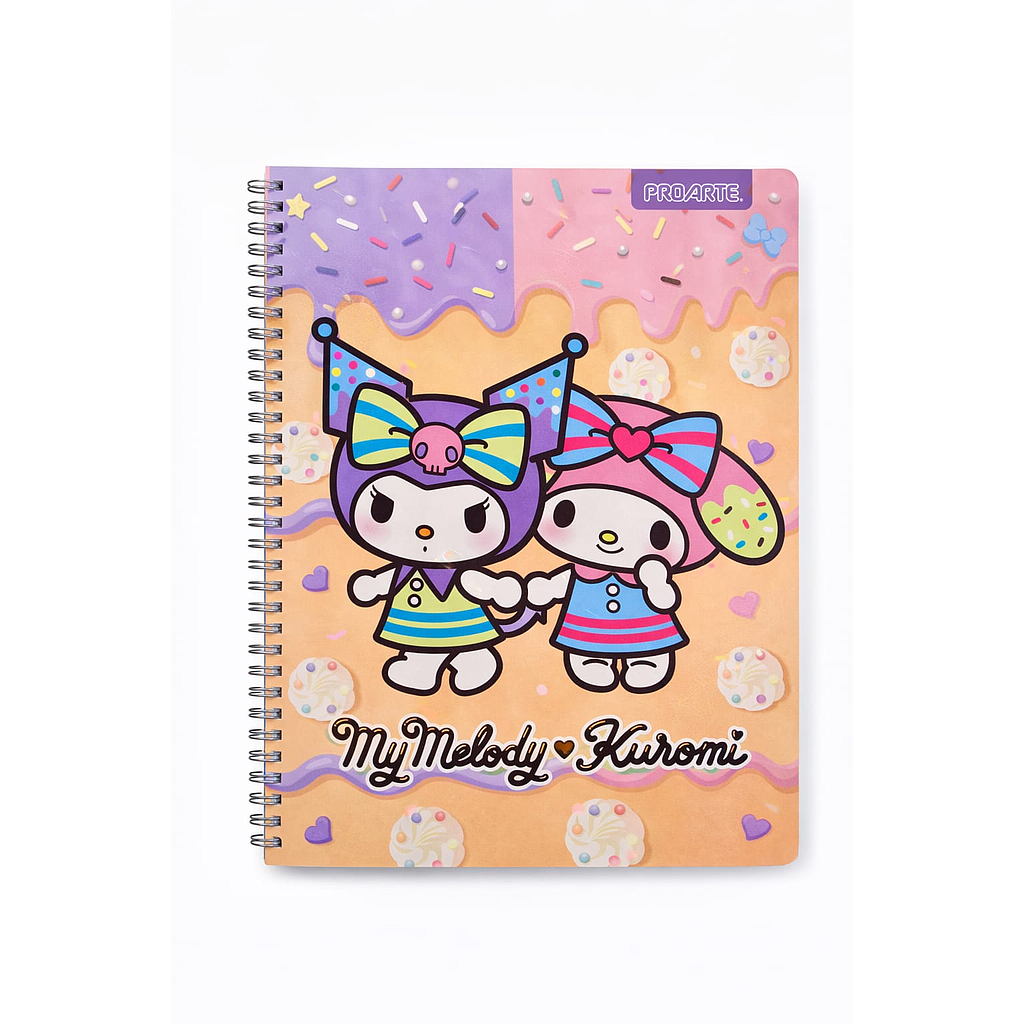 CUADERNO PROARTE UNIV. 7mm 100 Hjs TED/ ED MY MELODY Y KUROMI 1