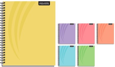 CUADERNO PROARTE UNIV. 7mm 100 Hjs TED/ ED LISOS PASTEL 1
