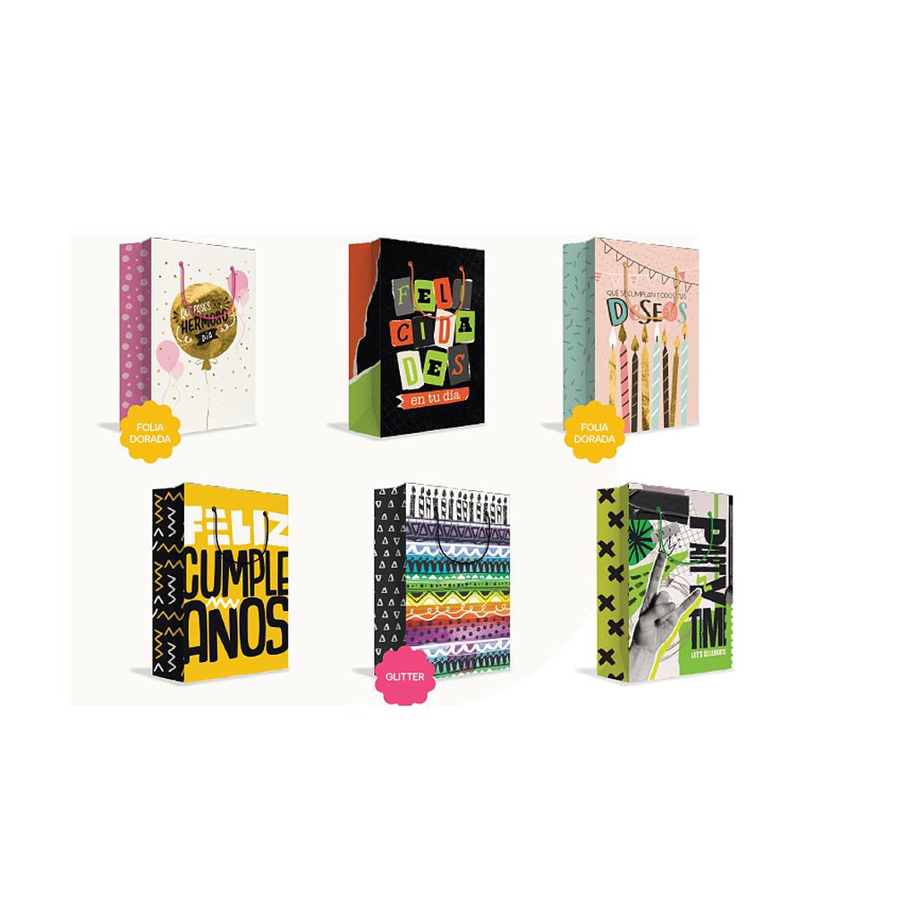 BOLSA DE REGALO VILLAGE TODA OCASION M 18 X 23 X 10 CM 1