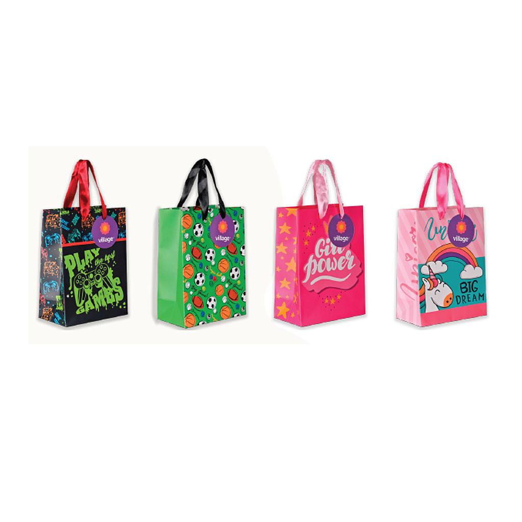 BOLSA DE REGALO VILLAGE INFANTIL S 15 X 20 X 8 CM 1