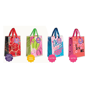 BOLSA DE REGALO VILLAGE AMOR S 15 X 20 X 8 CM