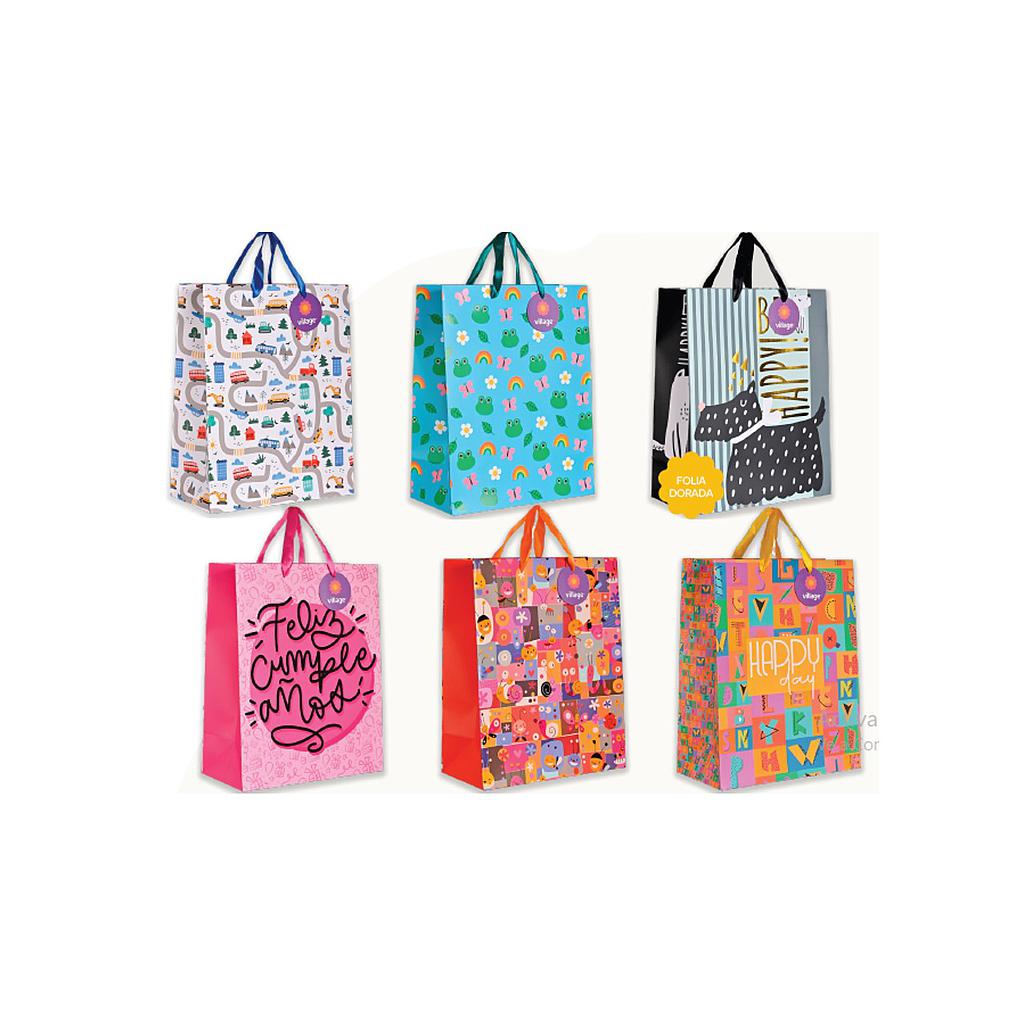 BOLSA DE REGALO VILLAGE INFANTIL L  26 X 33 X 13 CM 1