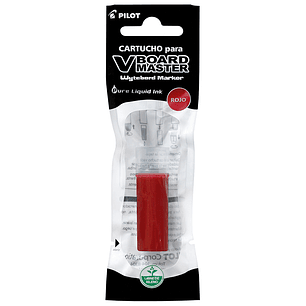CARTUCHO TINTA PILOT PARA PLUMON DE PIZARRA ROJO