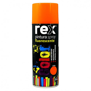 PINTURA SPRAY REX FLUORESCENTE NARANJA 400ML