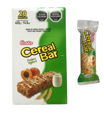 CAJA CEREAL COSTA BARRA FRUTAS + YOGHURT  20 UNID. 1