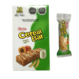CAJA CEREAL COSTA BARRA FRUTAS + YOGHURT  20 UNID.