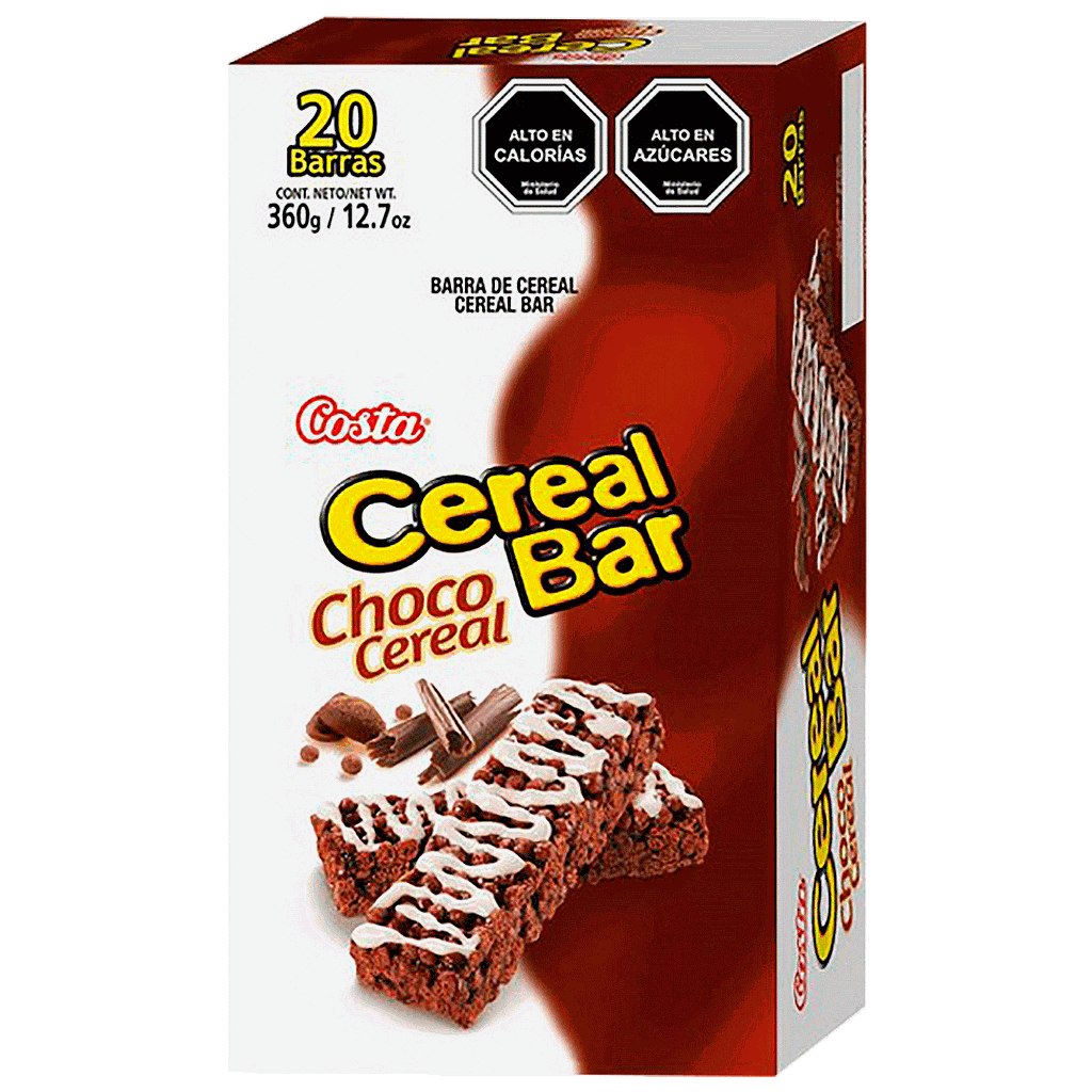 CAJA CEREAL COSTA BARRA DE CHOCOLATE 20 UNID. 1