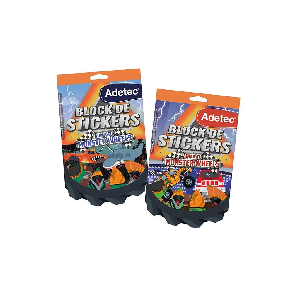BLOCK STICKERS ADETEC ARMA TU MONSTER WHEEL 5HJS. 1