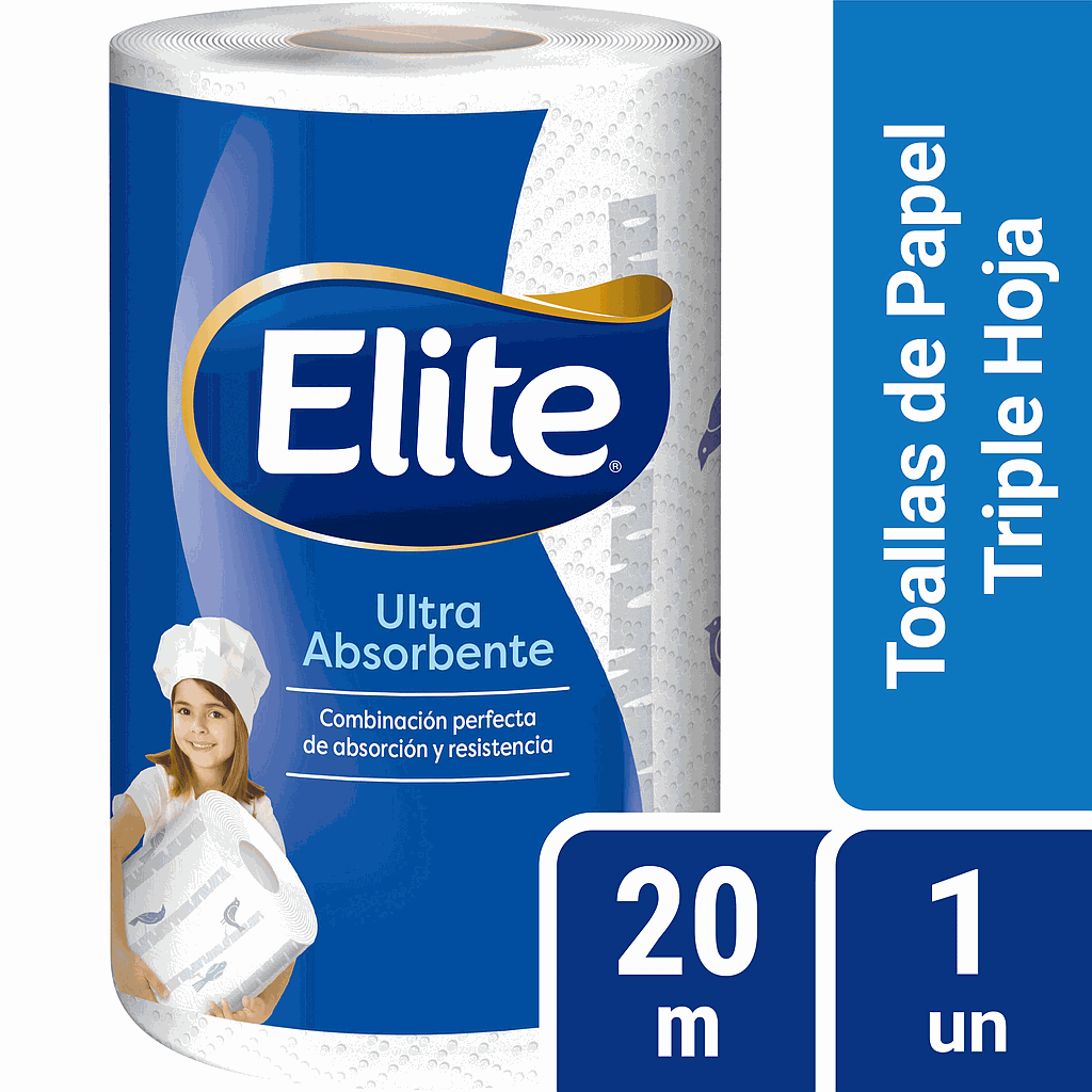 TOALLA ELITE MAXIRROLLO TRIPLE HOJA 1 x 20 Mts  1