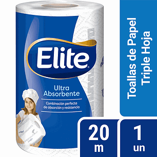 TOALLA ELITE MAXIRROLLO TRIPLE HOJA 1 x 20 Mts 