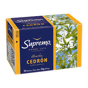 TE HIERBAS SUPREMO CEDRON 20 BOLSITAS