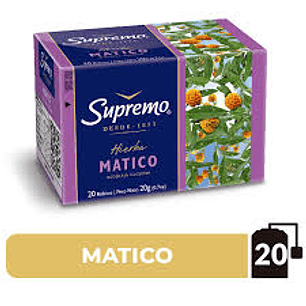 TE HIERBAS SUPREMO MATICO 20 BOLSITAS